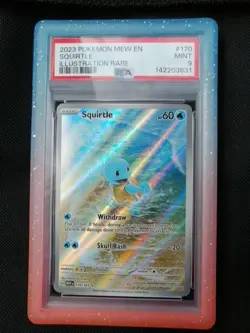PSA Mint 9- Squirtle 170/165 Illustration Rare Holo-2023 SV Pokemon 151- EN - Image 1