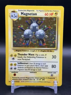 Magneton Holo Rare 9/102 1999 Pokemon Base Set English WOTC NM - Image 1