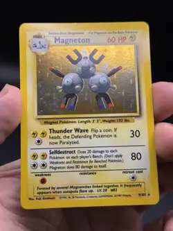 Magneton Holo Rare 9/102 1999 Pokemon Base Set English WOTC NM - Image 3