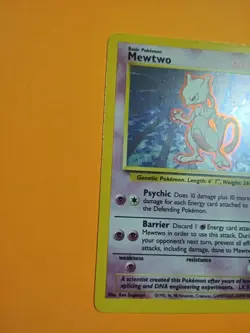 Mewtwo 10/102 Pokemon TCG 1999 Base Set Holo Unlimited Rare NM - Image 2