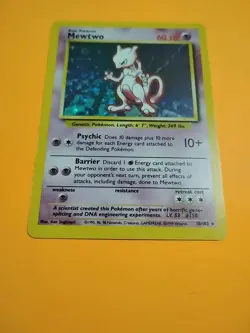 Mewtwo 10/102 Pokemon TCG 1999 Base Set Holo Unlimited Rare NM - Image 3