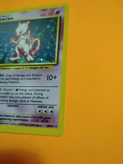 Mewtwo 10/102 Pokemon TCG 1999 Base Set Holo Unlimited Rare NM - Image 4
