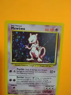 Mewtwo 10/102 Pokemon TCG 1999 Base Set Holo Unlimited Rare NM - Image 5