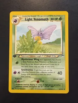 Light Venomoth 1st Edition 53/105 Neo Destiny Pokemon - Image 1