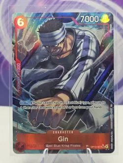 Gin (Alternate Art) OP15-007 One Piece Super Rare Adventure on Kami's Island NM - Image 1