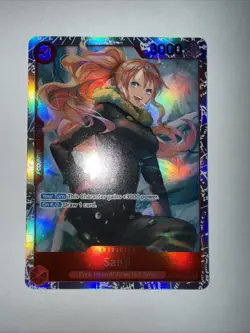 One Piece CCG Sanji OP10-005 SR Royal Blood Card NM Condition - Image 1