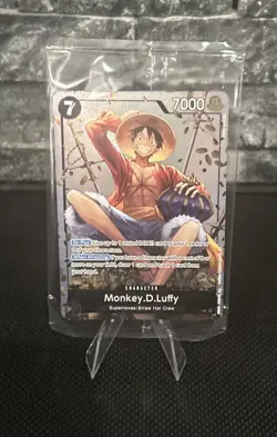Monkey.D.Luffy (Tin Pack Set Vol. 2) P-075 One Piece Promotion Cards Foil SEALED - Image 1