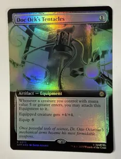 Foil Doc Ock's Tentacles (Extended Art) 277 Marvel's Spider-Man R MTG Magic - Image 1
