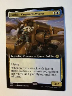 Harbin, Vanguard Aviator - Extended Art, The Brothers' War, Near Mint x1 MTG BRO - Image 1