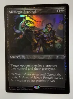 Strategic Betrayal #422 (Foil) (NM) Tarkir Dragonstorm PP TDM Magic MTG - Image 1