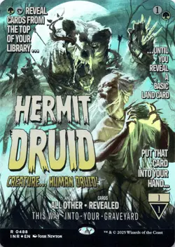 Hermit Druid (Borderless Foil) - Innistrad Remastered - Magic MTG NM - Image 1