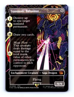 2025 MTG Final Fantasy Summon: Bahamut (Borderless) Non-Foil #0356 NM - Image 1