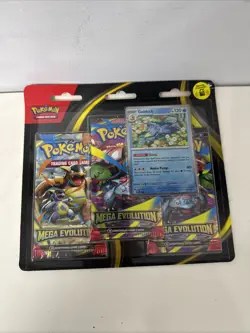 Pokemon TCG Mega Evolution Booster 3 Pack - Image 1