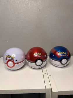 Pokemon TCG Poke Ball Tin - 3 Booster Packs X3 Poke Ball Tins - Image 1
