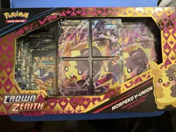 Pokemon TCG Crown Zenith Morpeko V-Union Premium Playmat Collection Box - Image 1
