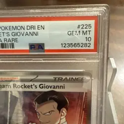2025 POKEMON DRI EN-DESTINED RIVALS ULTRA RARE TEAM ROCKET'S GIOVANNI PSA 10 - Image 3