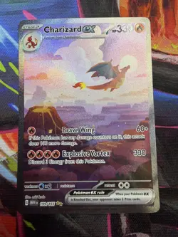 CHARIZARD EX 199/165 SPECIAL ILLUSTRATION RARE 151 POKEMON MEW EN - Image 1