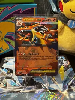 Pokemon Mega Charizard Y ex 030 Me: Mega Evolution Promo Holo - Image 1