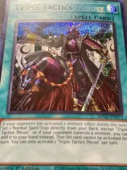 Triple Tactics Thrust | MP24-EN073 | Prismatic Secret Rare | NM | 1st | YuGiOh! - Image 2