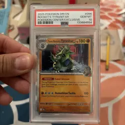 Pokemon Team Rocket’s Tyranitar DRI 096/182 Pokemon Center Stamped PSA 10 - Image 3