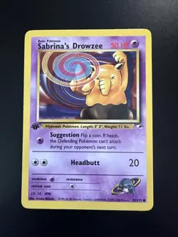 Sabrina's Drowzee - 1st Edition - 92/132 - Gym Heroes - Pokemon - Image 1