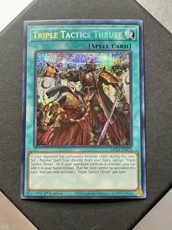 Triple Tactics Thrust | MP24-EN073 | Prismatic Secret Rare | NM | 1st | YuGiOh! - Image 1