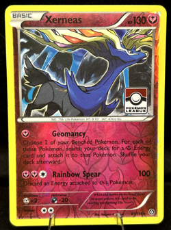 Pokemon TCG Steam Siege Xerneas 81/114 - Reverse Holo Stamped Pokemon League - Image 1