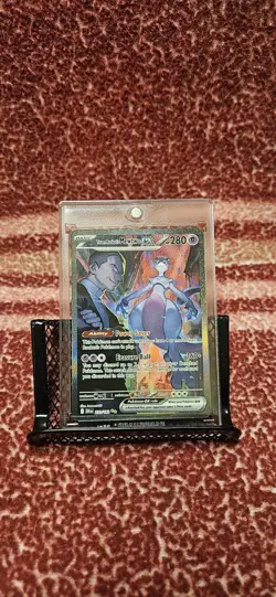 Team Rocket’s Mewtwo ex 231/182 Special Illustration Rare Pokemon NM/MT - Image 3