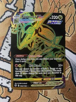 Pokemon TCG Rayquaza VMAX (secret) TG29/TG30 silver tempest trainer gallery - Image 1
