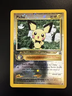Pichu #35 Wotc Promo Reverse Holo Pokemon - Image 1