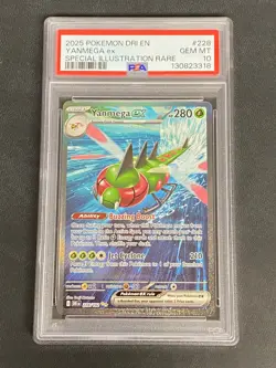 Pokemon Yanmega ex 228/182 Sv10: Destined Rivals Holo SIR PSA 10 - Image 1