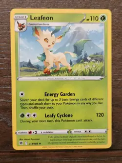 Leafeon 013/189 SWSH Astral Radiance Non Holo Rare Eeveelution Pokemon 2022 NM - Image 1