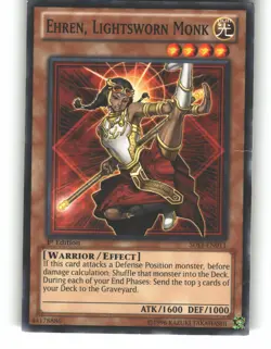 Ehren, Lightsworn Monk SDLI-EN011 Structure Deck: Realm of Light Yu-Gi-Oh MP - Image 1