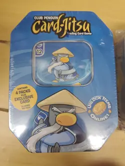 Club Penguin Card Jitsu Water Window Tin - Image 1