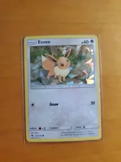 Eevee 155/214 Lost Thunder Cracked Ice Holo Pokemon Card NM - Image 1