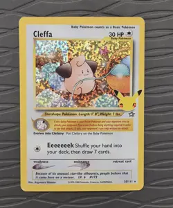 Cleffa 20/111 Celebrations Holo 25th Anniversary Stamped Pokemon Card - Image 1