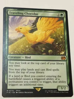 Magic the Gathering Final Fantasy Fin Traveling Chocobo #210 Non-Foil Card - Image 1