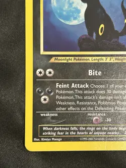Pokemon Umbreon Neo Discovery Holo Rare Card 13/75 LP Nice Holo! - Image 2