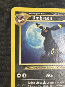 Pokemon Umbreon Neo Discovery Holo Rare Card 13/75 LP Nice Holo! - Image 5
