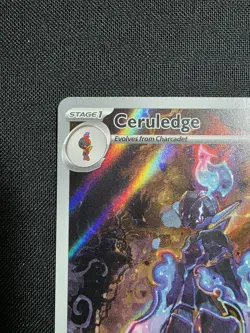 Pokemon TCG Ceruledge Illustration Rare Holo Card Sv08: Surging Sparks 197/191 - Image 2