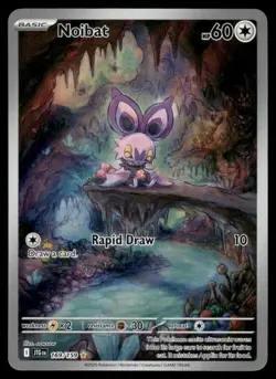 Pokemon Cards Noibat 169/159 Journey Together Illustration Rare NM *3 - Image 1