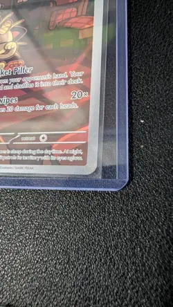 Team Rockets Meowth 203/182 SV10 Destined Rivals Illustrated Card Mint Condition - Image 3