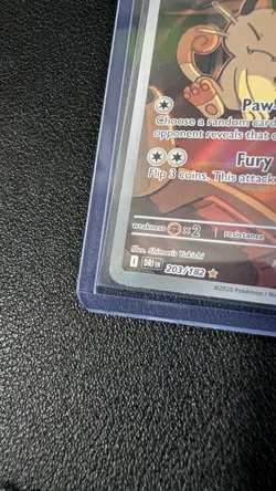 Team Rockets Meowth 203/182 SV10 Destined Rivals Illustrated Card Mint Condition - Image 4