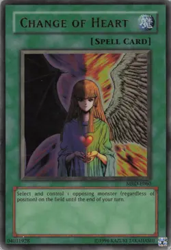 Yugioh Change of Heart MRD-E060 Ultra Rare MP - Image 1