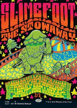 MTG Slimefoot, the Stowaway - Borderless, NM-Mint, English Secret Lair Drop Seri - Image 1