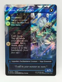 Jill, Shiva's Dominant 0523 NM Borderless Surge Foil Final Fantasy MTG - Image 2
