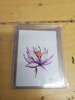 BLACK LOTUS MTG Sketch (Purple/Yellow) Dan Frazier Art Artist Proof SIGNED SWAMP - Image 2