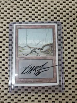 BLACK LOTUS MTG Sketch (Purp/Pink/Wht) Dan Frazier Art Artist Proof SIGNED SWAMP - Image 4
