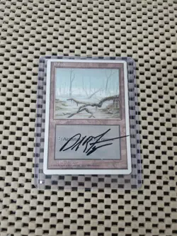 BLACK LOTUS MTG Sketch (Purp/Pink/Wht) Dan Frazier Art Artist Proof SIGNED SWAMP - Image 5