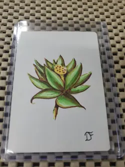 BLACK LOTUS MTG Sketch (Green/Brown) Dan Frazier Art Artist Proof SIGNED SWAMP - Image 2